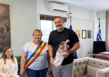 Επίσκεψη της Δημάρχου του Măgdăceşti Μολδαβίας στο Δημαρχείο Ιεράς Πόλεως Μεσολογγίου