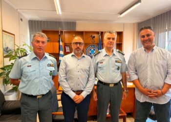 Επαφές με την ηγεσία της Αστυνομίας στη Δυτική Ελλάδα ο Αγρινιώτης Πρόεδρος της ΠΟΑΣΥ Χρήστος Μαυραγάνης