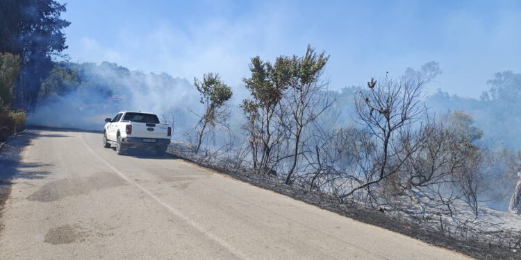 Χωρίς ενεργό μέτωπο η φωτιά στην Παναγία Βόνιτσας (ΦΩΤΟ)