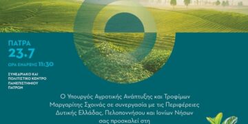 Νέα ΚΑΠ 2028-2034: Ισχυρή χρηματοδότηση, ευελιξία και στήριξη της ελληνικής παραγωγής στο επίκεντρο του Εθνικού Διαλόγου- Τρίτη Συνεδρίαση στην Πάτρα