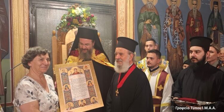 Θέρμο: Ξεκίνησαν οι εκδηλώσεις για τον Άγιο Κοσμά τον Αιτωλό – Ο Χρυσός Σταυρός στον π. Βασίλειο Καλλιακμάνη