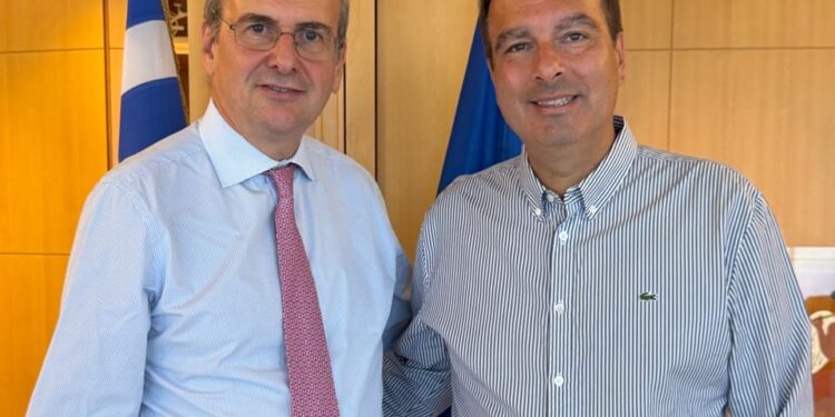 Θανάσης Παπαθανάσης: Συνάντηση εργασίας με τον Αντιπρόεδρο της Κυβέρνησης Κωστή Χατζηδάκη – Στο επίκεντρο η Αιτωλοακαρνανία και η στήριξη του πρωτογενούς τομέα