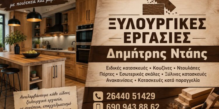 Ξυλουργικές Εργασίες Δημήτρης Ντάης– Η τέχνη του ξύλου με ποιότητα και μεράκι