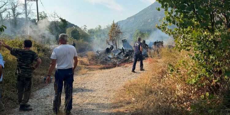 Πυρκαγιά στην περιοχή Μπουτέκια Εμπεσού – Ευχαριστήριο του Προέδρου της Δημοτικής Κοινότητας για την άμεση επέμβαση της Πυροσβεστικής