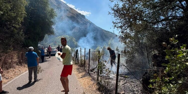 Εμπεσός: Νέα πυρκαγιά κοντά στον παλαιό οικισμό – Άμεση κινητοποίηση των κατοίκων