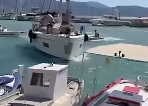 Λευκάδα: Ιστιοφόρο προσέκρουσε σε λιμάνι της Καλάμου σαρώνοντας δεμένα σκάφη