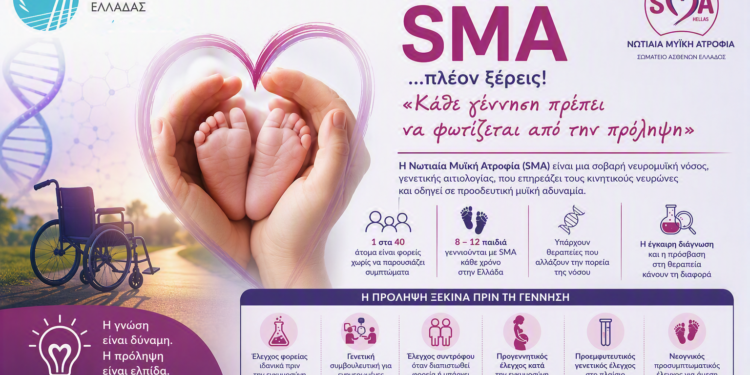 Η Περιφέρεια Δυτικής Ελλάδας συμμετέχει στην εκστρατεία ενημέρωσης για τη Νωτιαία Μυϊκή Ατροφία