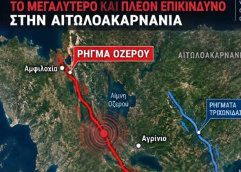 Στο ρήγμα που διατρέχει την Αιτωλοακαρνανία οι σεισμοί – Τι δείχνει το παρελθόν και ποιο είναι το ακραίο σενάριο