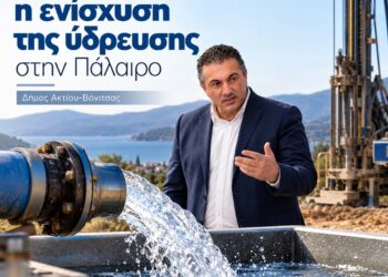 Θ.Κασόλας: Νέα υδρογεώτρηση στην Πάλαιρο – «Η επάρκεια και η ασφάλεια του νερού είναι ψηλά στις προτεραιότητές μας»