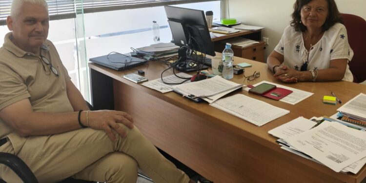 Συνάντηση Φωκίωνα Ζαΐμη με Διευθύντρια ΕΛΓΑ