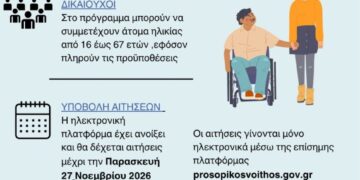 Ενημέρωση για το Πρόγραμμα «Προσωπικός Βοηθός για Άτομα με Αναπηρία» από τον Δήμο Μεσολογγίου