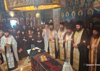 Η Εξόδιος Ακολουθία της Μακαριστής Καθηγουμένης της Ιεράς Μονής Λιγοβιτσίου