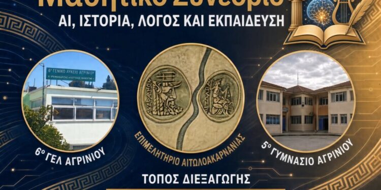 1o Μαθητικό Συνέδριο: ΑΙ, Ιστορία, Λόγος και Εκπαίδευση τον Απρίλιο, στο Αγρίνιο