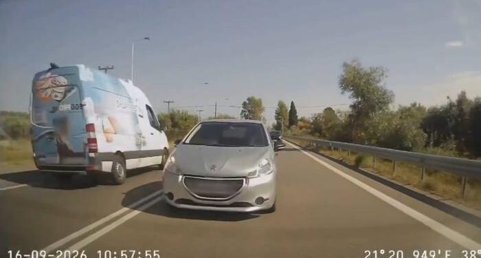 Αγρίνιο: Ασυνείδητος οδηγός κάνει επικίνδυνη προσπέραση – Βίντεο που σοκάρει